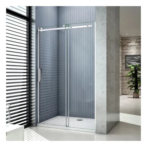AICA Italy Porta doccia per nicchia 120 cm cristallo 8 mm anticalcare, scorrevole