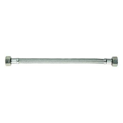 Equation (Leroy Merlin) / Faid (Tecnomat) Flessibile inox femmina-femmina 3/8" per cassetta WC e rubinetti