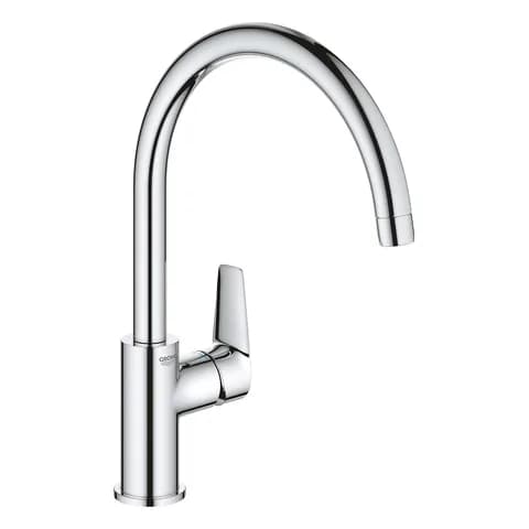 Grohe Grohe BauEdge miscelatore lavello bocca alta girevole, cromo