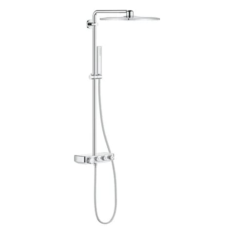 Grohe Grohe Euphoria SmartControl 310 Cube: colonna doccia termostatica con soffione quadrato 31 cm a 2 getti