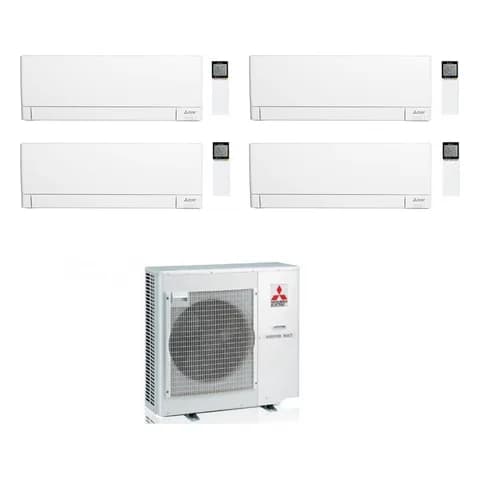 Mitsubishi Electric Climatizzatore quadri split Mitsubishi Electric 9000+9000+12000+12000 BTU Wi-Fi