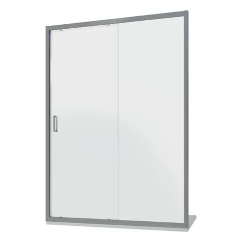 Parama Porta doccia per nicchia 120 cm cristallo 6 mm, 1 fisso + 1 scorrevole